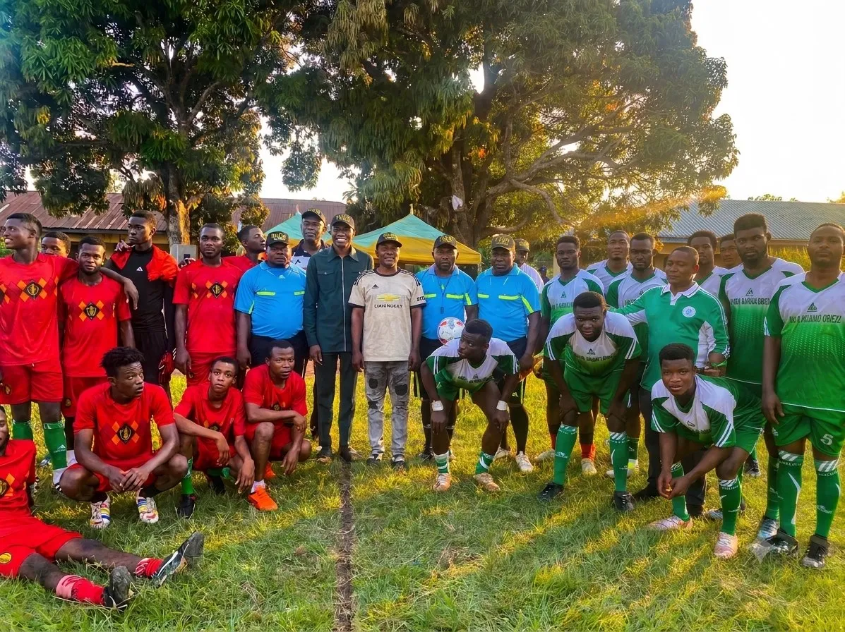 DLT Football Tournament with young players and volunteers